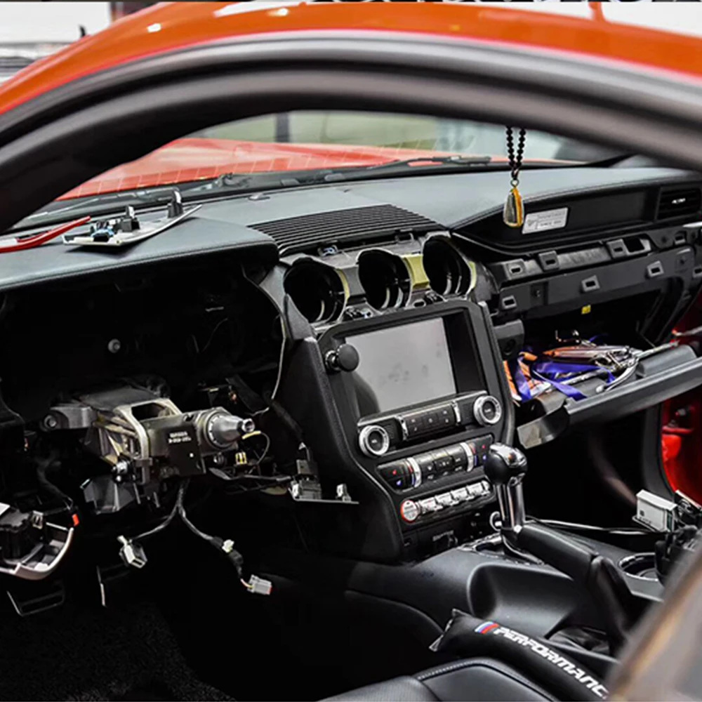 Фото ЖК-спидометр для приборной панели автомобиля Ford Mustang, цифровой приборный щиток OEM, виртуальная приборная панель, дисплей с GPS-навигацией на базе Linux. №3