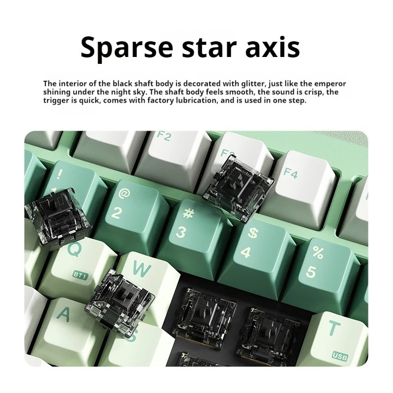 Клавиатура Luminkey Lumino75 Беспроводная Механическая с поддержкой Bluetooth и низкой