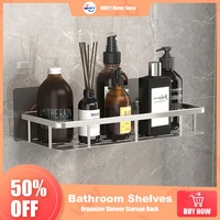 Bathroom Shelves No-drill Corner Shelf Organizer Shower Shampoo Storage Rack Holder Toilet Kitchen Bathroom Accessories Sets