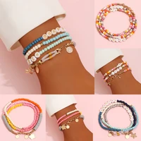 bohemian love letter star beaded bracelet set for women fashion beach bracelet 2022 trendy jewerly