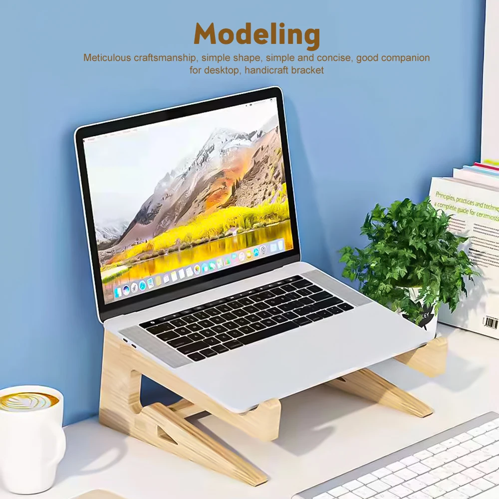 

Portable Wood Universal Laptop Stand Cooling Bracket Detachable Base Stand for Notebook Macbook Holder Accessories