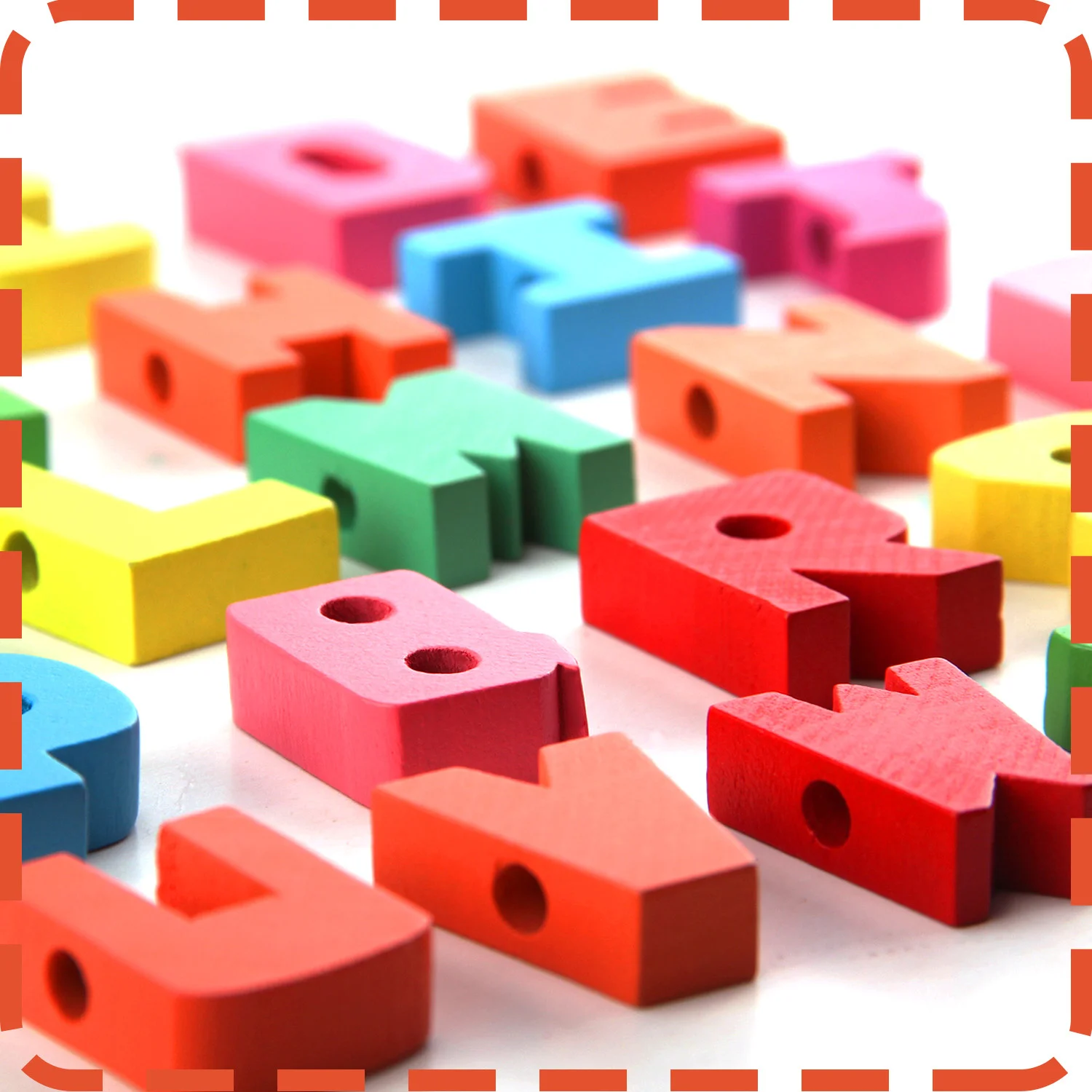 Детские деревянные бусины Обучающие игрушки Монтессори интересные 26 шт. |