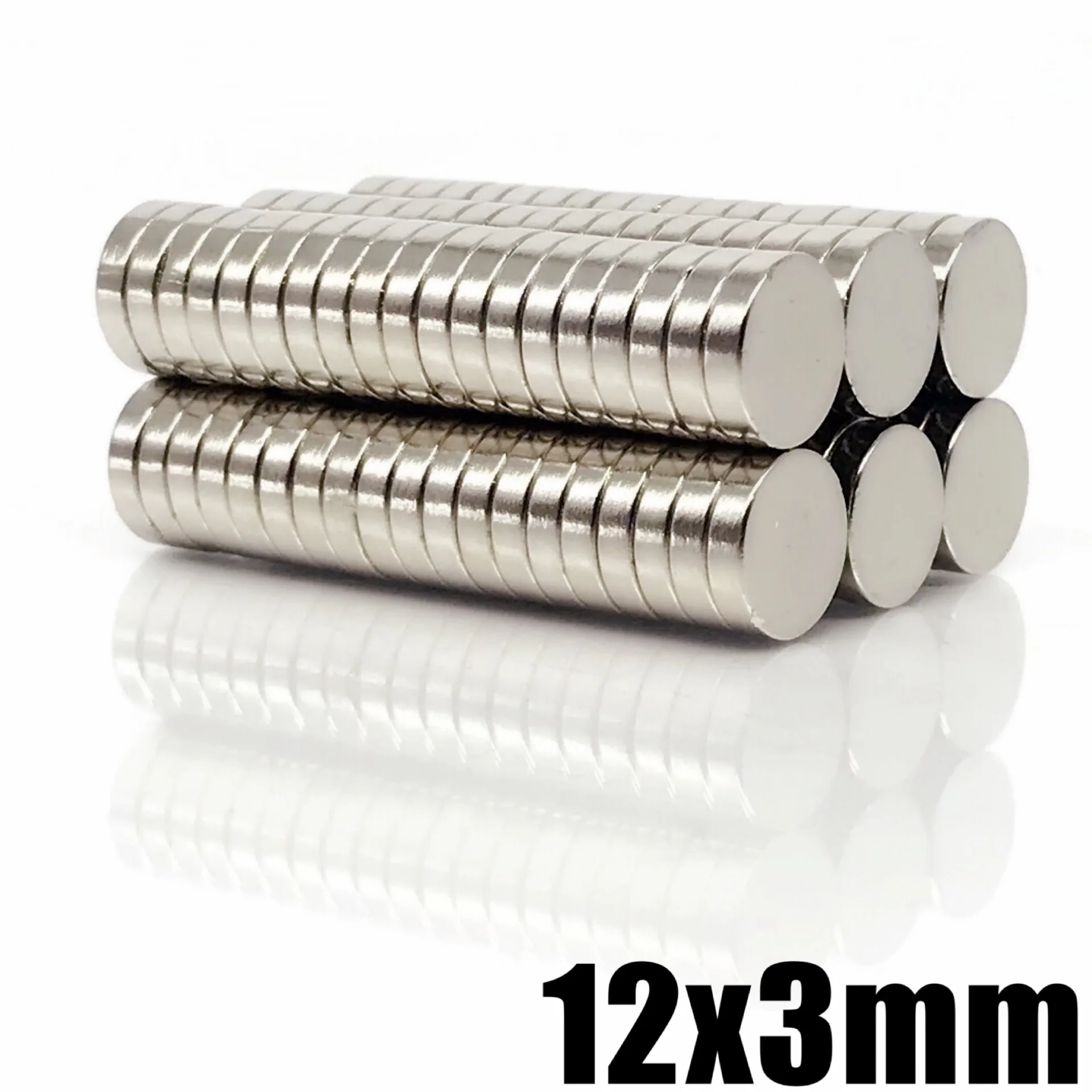 

10/20/50/100/200/500PCS 12x3 Super Powerful Strong Bulk Round NdFeB Neodymium Disc Magnets Dia N35 Rare Earth Magnet 12*3