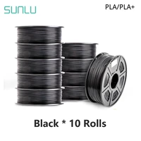 sunlu pla plus filament 510kg 3d printer filament pla platpu 10pcs 0 51kg roll 1 75mm %c2%b10 02mm filament extruder 3d pen fdm