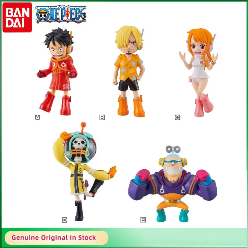 BANDAI оригинальная Слитная WCF серия EGGHEAD 1 Luffy Sanji Nami World Коллекционная Фигурка
