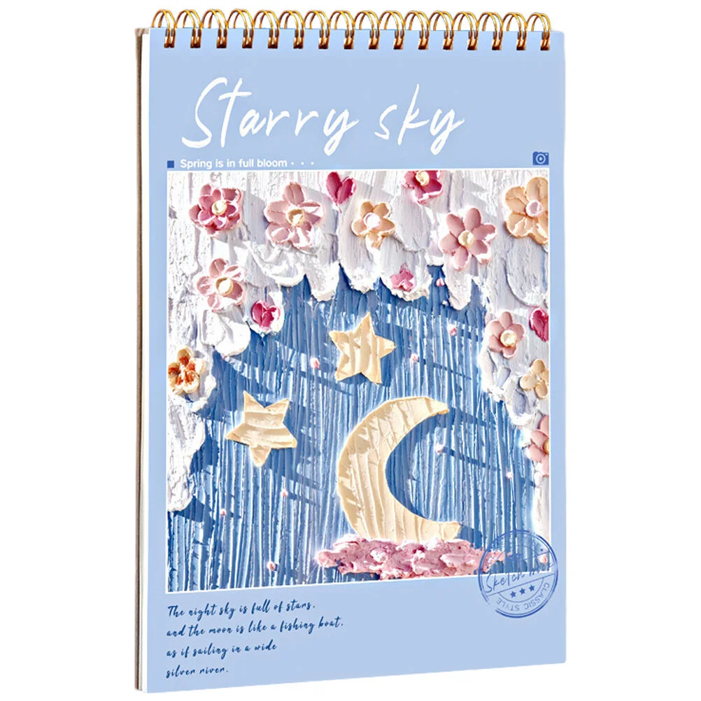 

Durable Student Painting Sketchbook Blank Painting Paper Thicken Sketch Book Student Supply(A4)