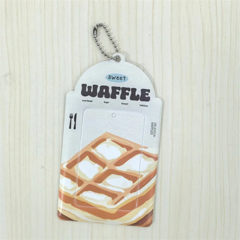 3-дюймовый держатель для карточек с фотографией милый вафельный открытка рамка