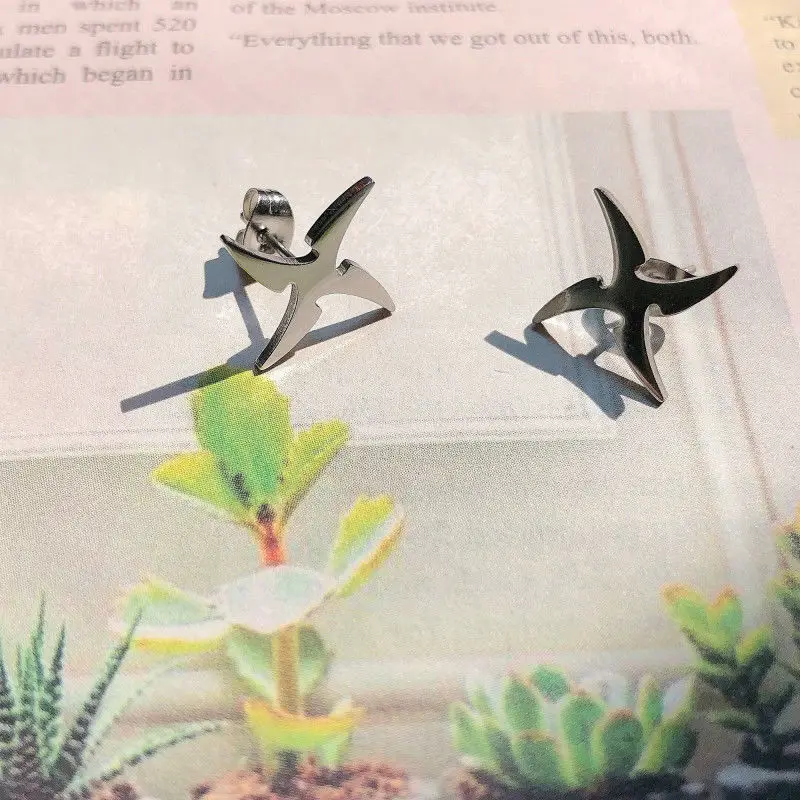 Модные серьги-гвоздики в виде дротиков меч руке геометрические серьги Boomerang для