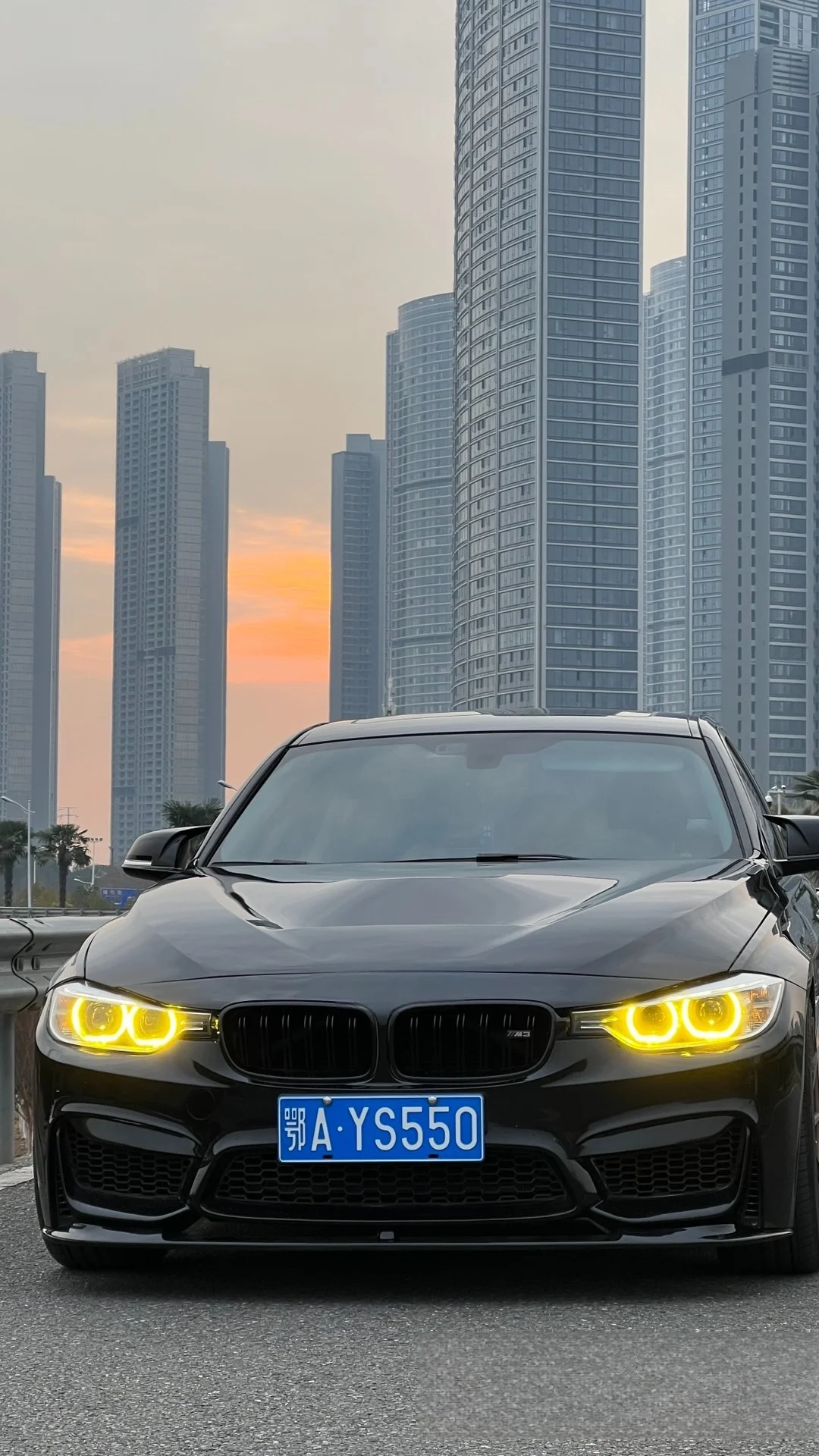 Лимонно-желтый модуль DRL CSL ангельские глаза для 2012-2015 BMW 3 серии F30 F31 F34 GT