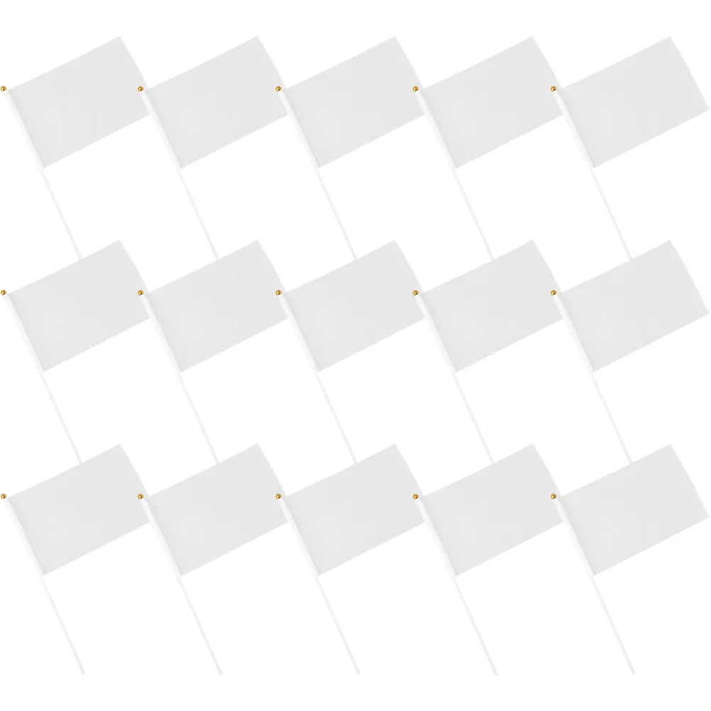 

Match Safety Flag Fan Cheering Flags Race Referee Small Signal Handheld Conducting Crank White