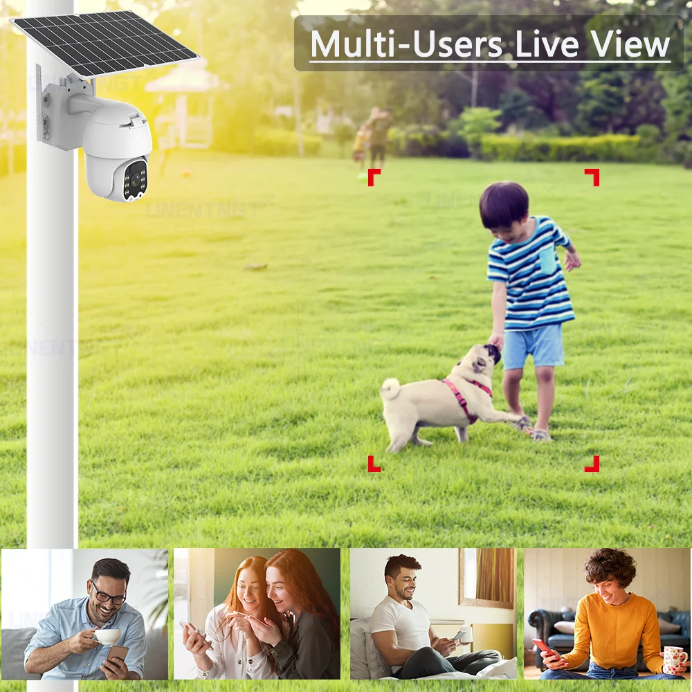 Wireless 4G WiFi Camera Outdoor Solar Panel Security Protection CCTV 360 PTZ Secur Video Monitor Smart Home IP Securite Cam |