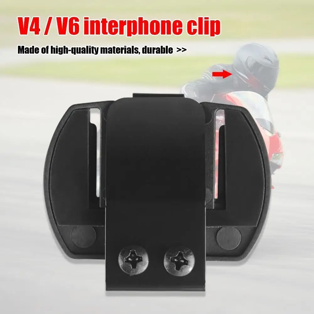 

Helmet Headset Clip Motorcycle Fixed Clip Bluetooth-compatible Intercom Bracket for V4 V6 Motorcycle Accessories