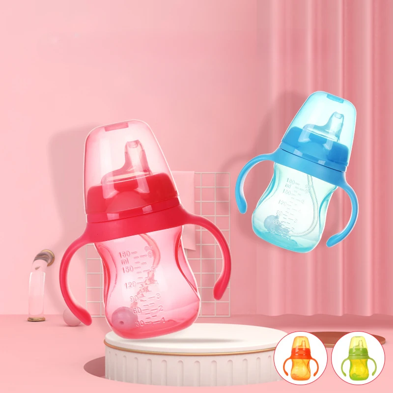 

Baby Learning Cup Baby Handle with Scale and Gravity Ball Straw Water Cup Children's Water Cup