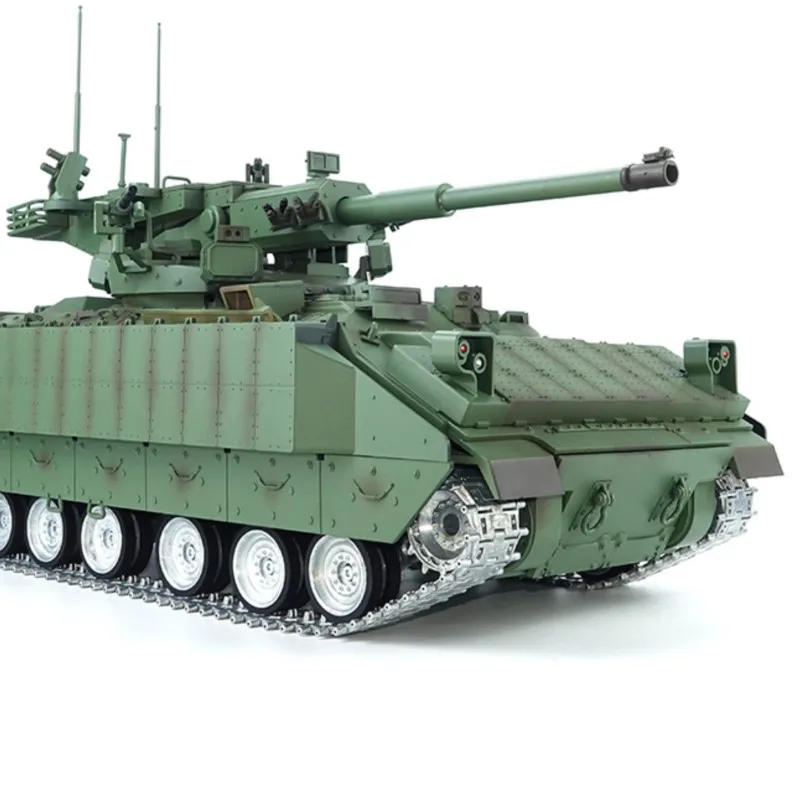 Фото Радиоуправляемый танк Tongde M2128 RC Tank Bradley Fighting Vehicle 3.0 с электрическим приводом, ИК-боем и эффектом дыма, игрушка №1