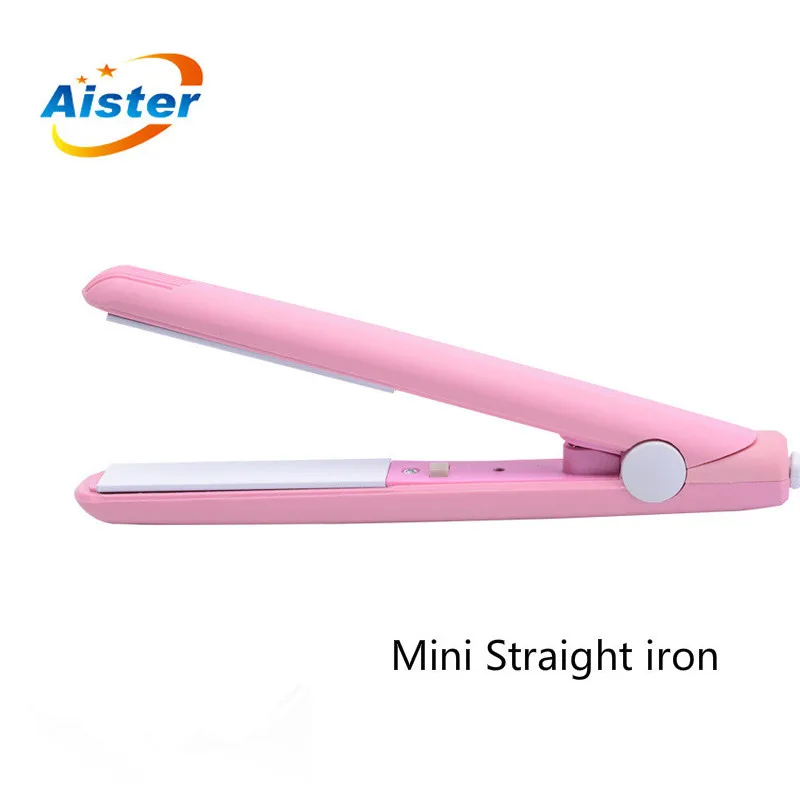 

Мини выпрямитель для волос Розовый Керамический выпрямитель плоский утюжок Инструменты для укладки Плойка для волос мини Плойка для волос