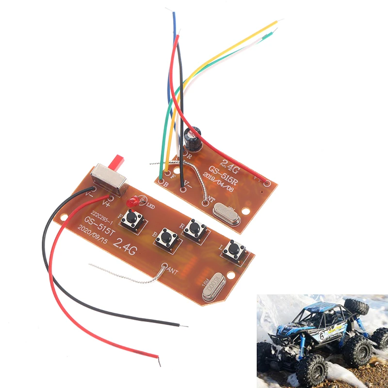 

1 Set 4CH RC Remote Control 27MHz Circuit PCB Transmitter And Receiver Board With Antenna Radio System RC Car Toy Accessories