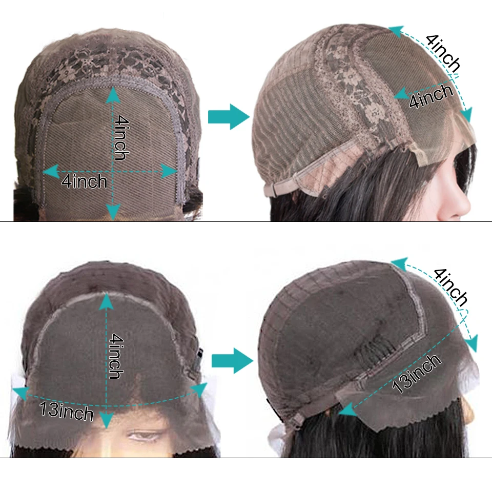 Короткие парики боб бразильские прямые на сетке спереди человеческие волосы 13x 4