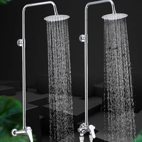 head rainfall faucet shower set system mixer hygienic hand shower set replete polishing chuveiro banheiro bathroom fixtures