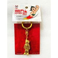 mighty atom astro boy tetsuwan atom action figure golden color and silver color pendant keychain badge toys