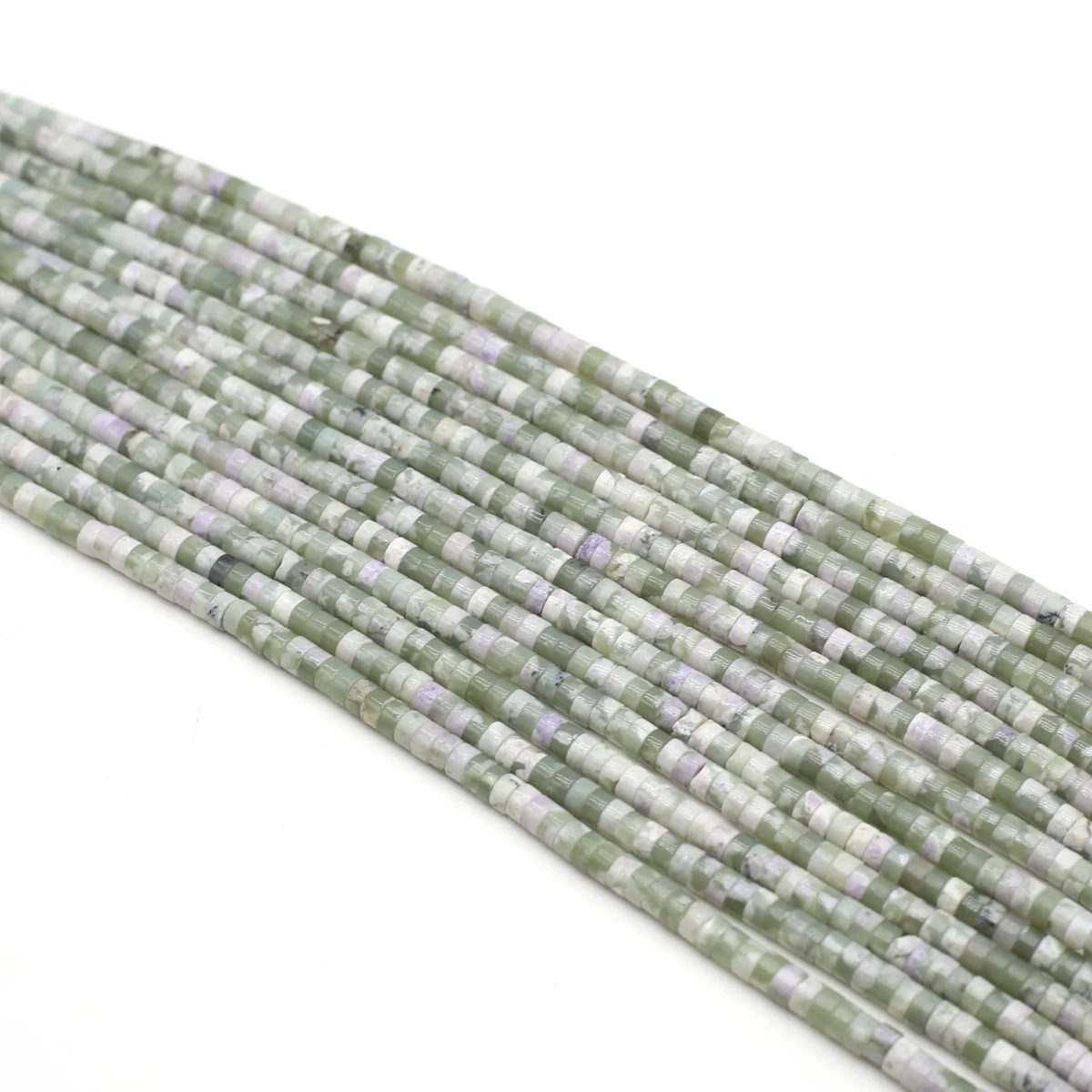 

Round Flat Slices Emerald Jade Beads 2x4mm Natural Stones Loose Spacer Beads for Jewelry Making DIY Women Necklace Accessories