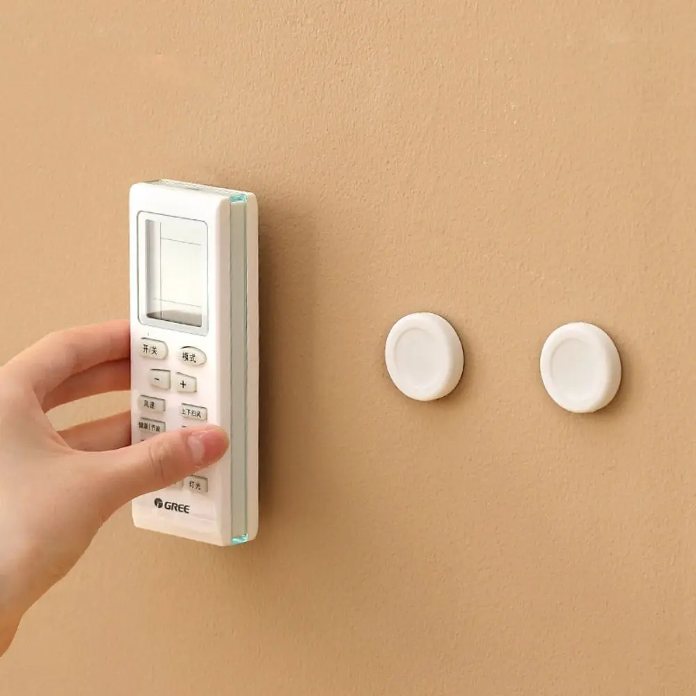 

Магнитные Крючки без отверстий, белый простой Стеллаж с дистанционным управлением, бытовая Магнитная подставка для хранения, 2 набора