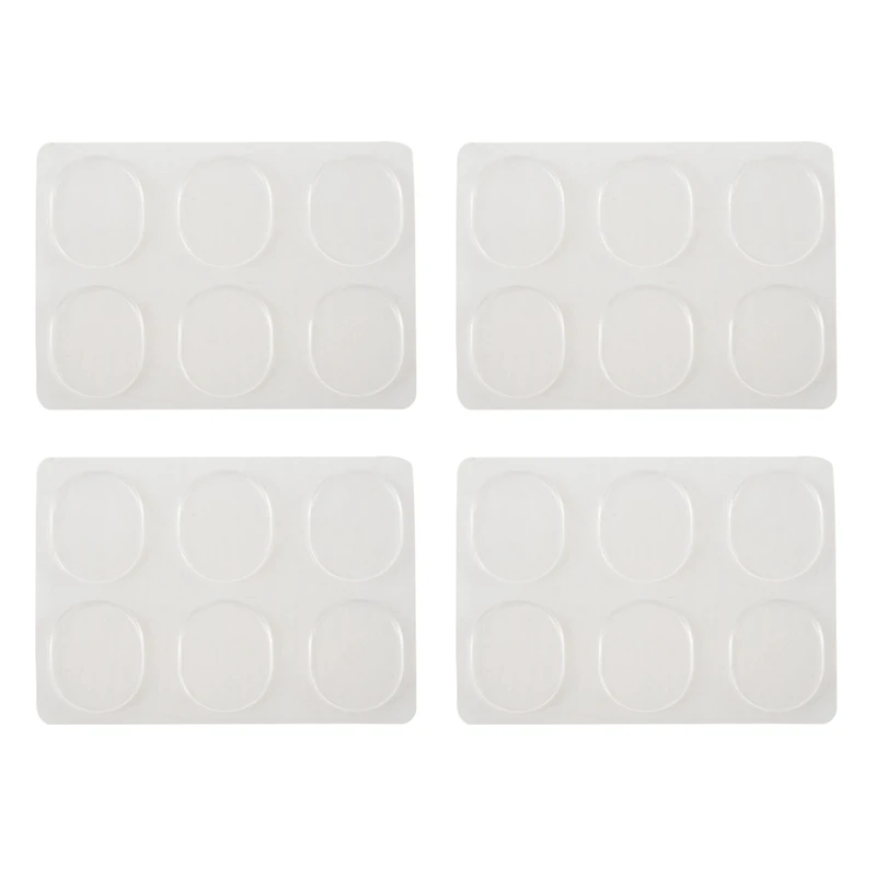 

24Pcs/Set Snare Drum Mute Pad Drum Damper Gel Pads Snare Tom Drum Muffler Mute Transparent Percussion(Transparent)