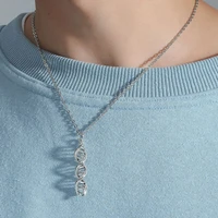 New Arrival Science Jewelry DNA Necklace Biology Jewelry Molecule Necklace Accessories for Women Brand Jewelry Hot Sale