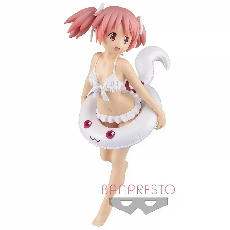 Фото 100% Оригинальная фигурка Banpresto EXQ Puella Magi Madoka Magica Канамэ Мадока в купальнике. Коллекционная фигурка аниме-персонажа в наличии №4