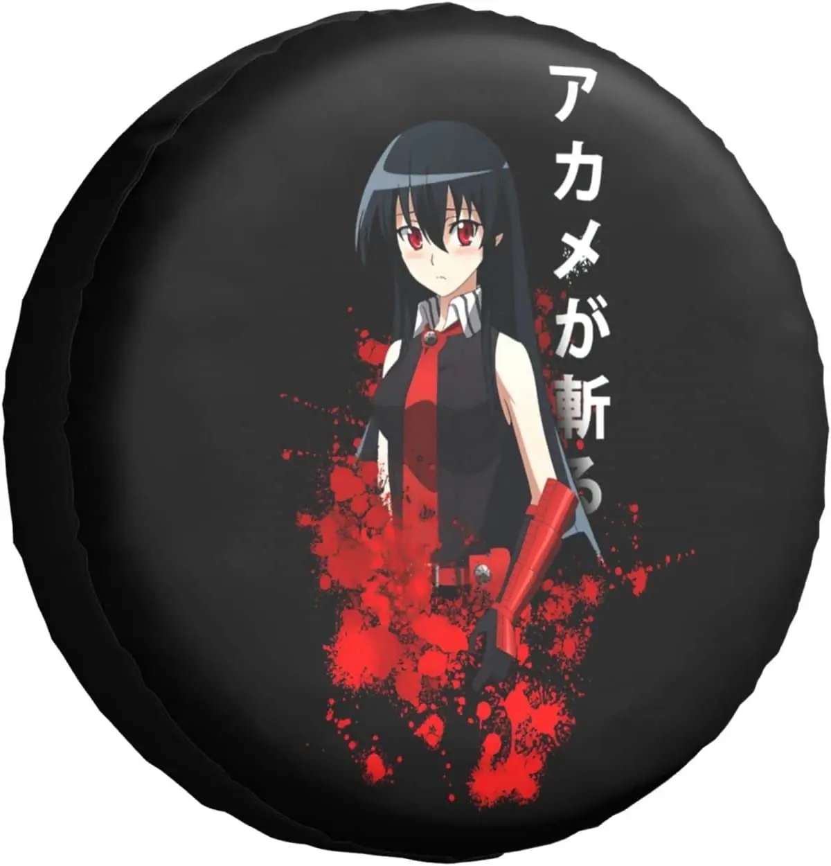 

Anime Akame Ga Kill Spare Tire Cover Waterproof Dust-Proof Universal Spare Wheel Tire Cover Fit for SUV and Many Vehicle 14