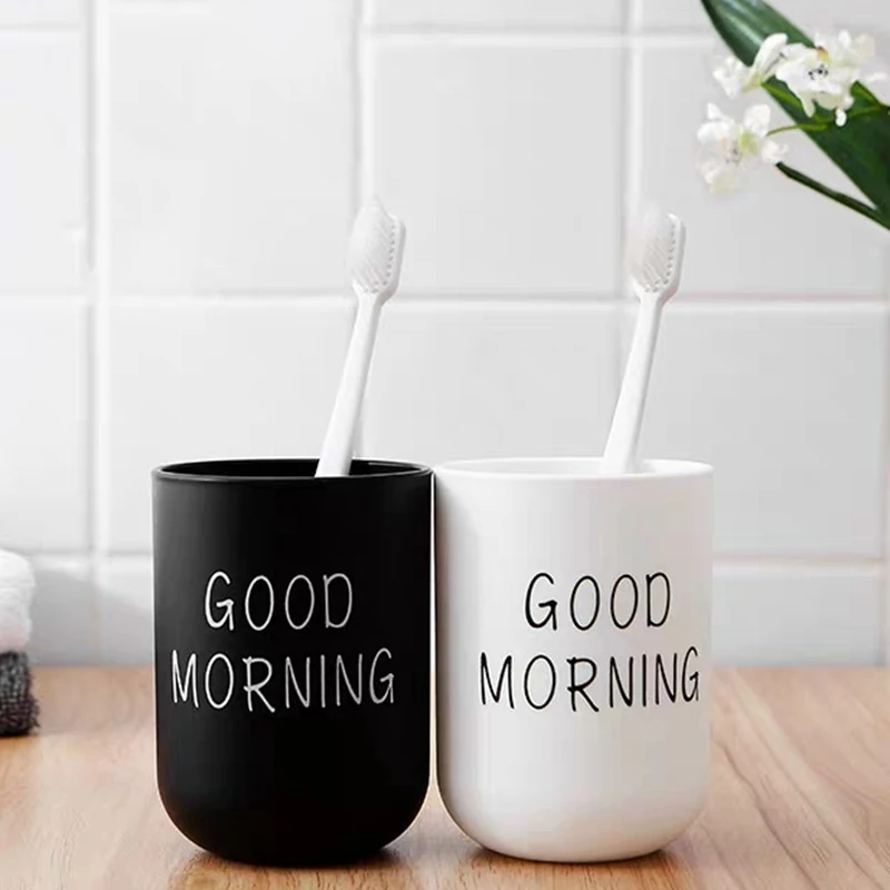 1PC Portable Creative Washing Mouth Cups Plastic Home Hotel Toothbrush Holder Bathroom Accessories Mouthwash Storage Cups
