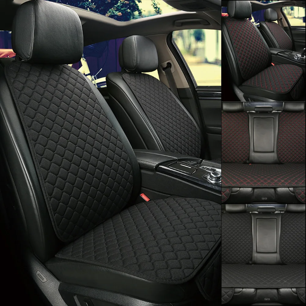 

Подушка LEEPEE для переднего или заднего сиденья, универсальная льняная Защитная накидка на спинку автомобиля, для лета