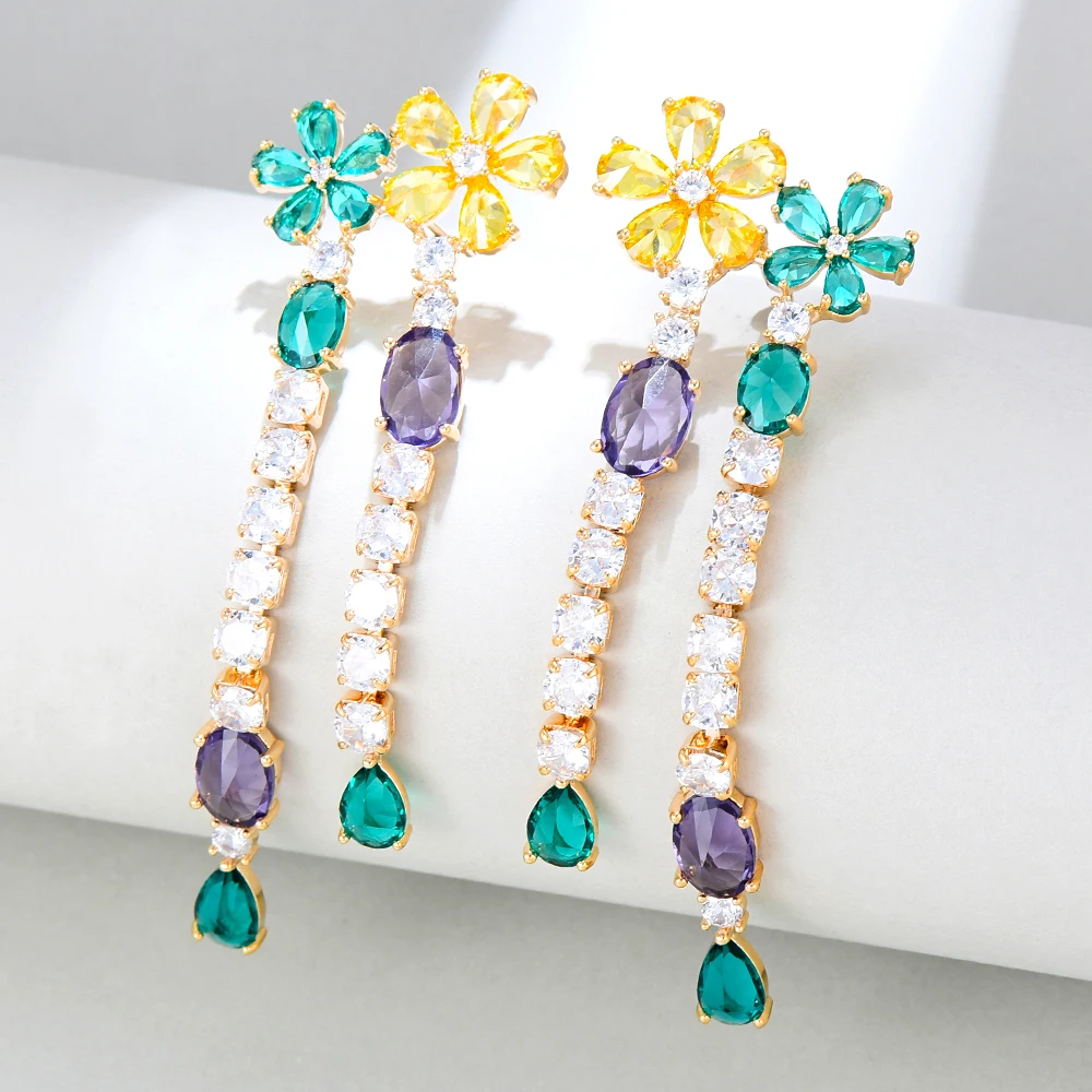 GODKI индийские кундан жемчужные серьги с кисточками для женщин Свадебная