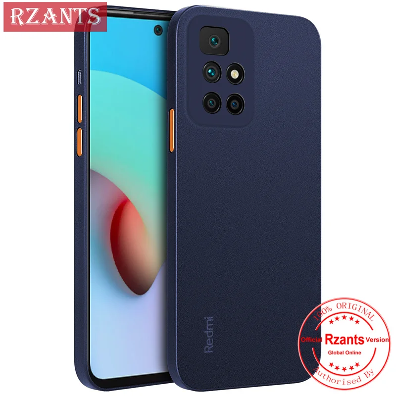 

Простой чехол Rzants для телефона Xiaomi Redmi 10 [UU Thin] Матовый ультратонкий полупрозрачный цветной чехол для телефона с кнопками
