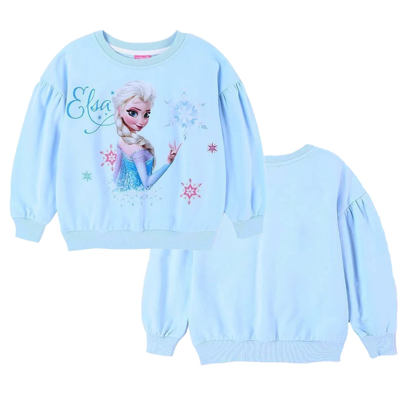 2022 New Tee Shirt Girl Clothing Long Sleeves for Children's T-shirt Girls  Tops Sofia Quality Cotton Frozen Elsa Kids Clothes