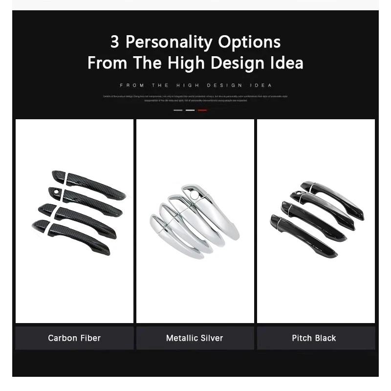 Чехлы на дверные ручки автомобиля подходят для Peugeot 508 W23 2010 ~ 2018 наклейка с защитой