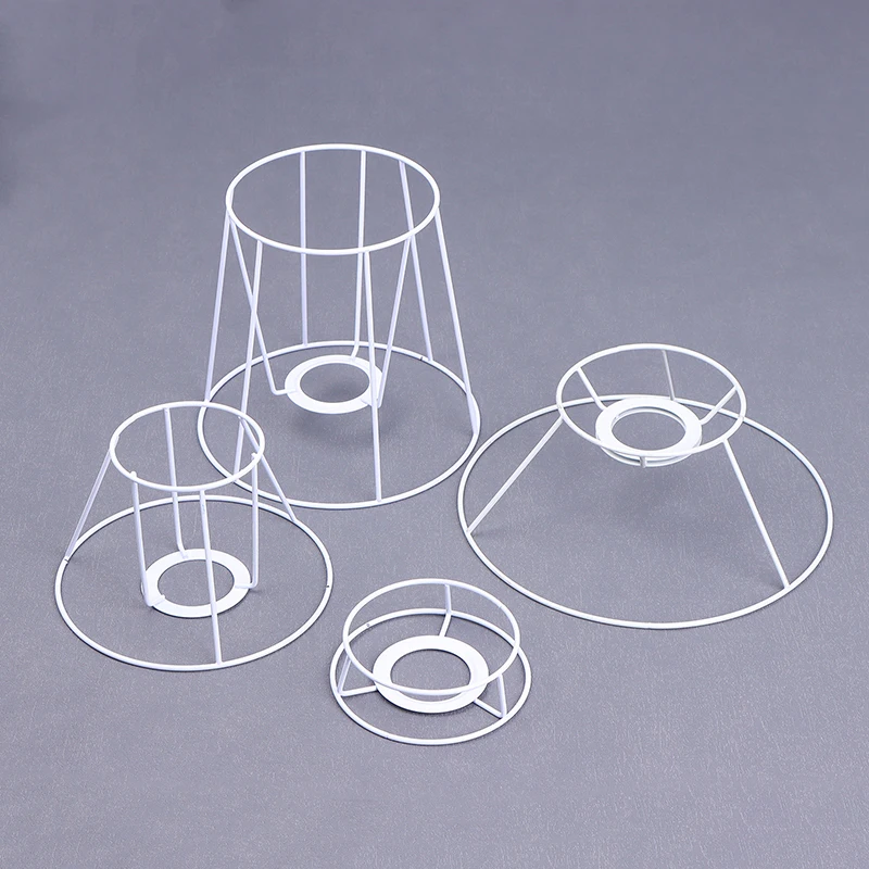 

Абажур для лампы, абажур, Проволочная рамка, защитное кольцо для самостоятельной сборки, держатель для клетки, подвесная металлическая винтажная Крышка для стола, Круглый Потолочный Железный