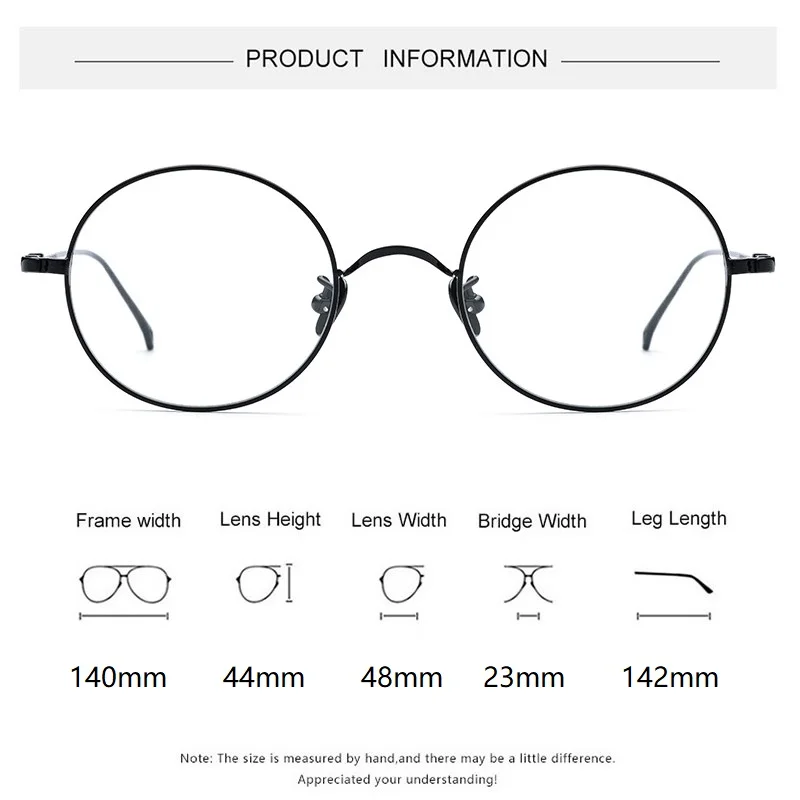 ELECCION японская Ультралегкая титановая оптическая оправа круглая для очков мужчин