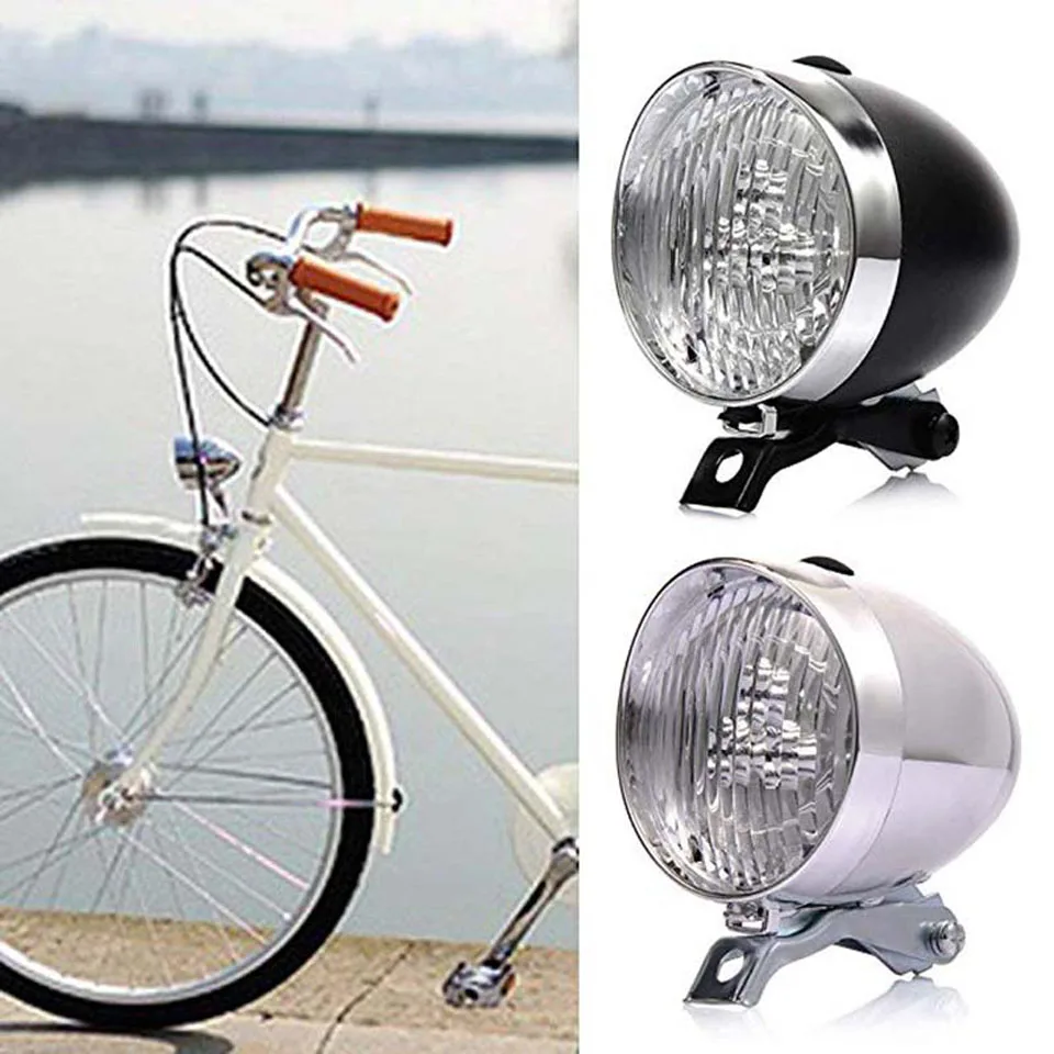 Bicycle Light 3 LED Retro Classic Bike Headlight Bicycle Retro Head Light Front Fog Safety Lamp