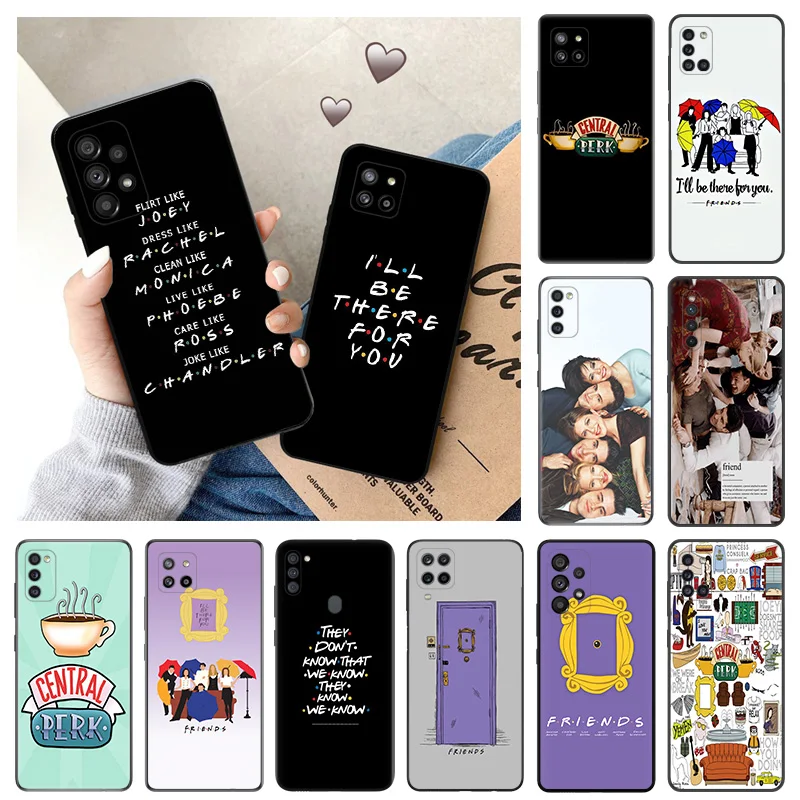 

Silicone Phone Case for Samsung A73 A72 A71 A53 A52 A51 A42 A41 A33 A32 A31 A23 A22 A21s A14 A13 A12 A11 Friends Series Cover