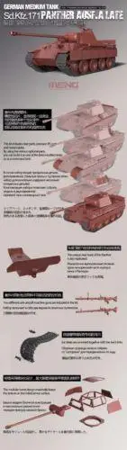 Meng МОДЕЛЬ 1/35 TS-035 Sd.Kfz.171 Panther Ausf.A Late Model kit |