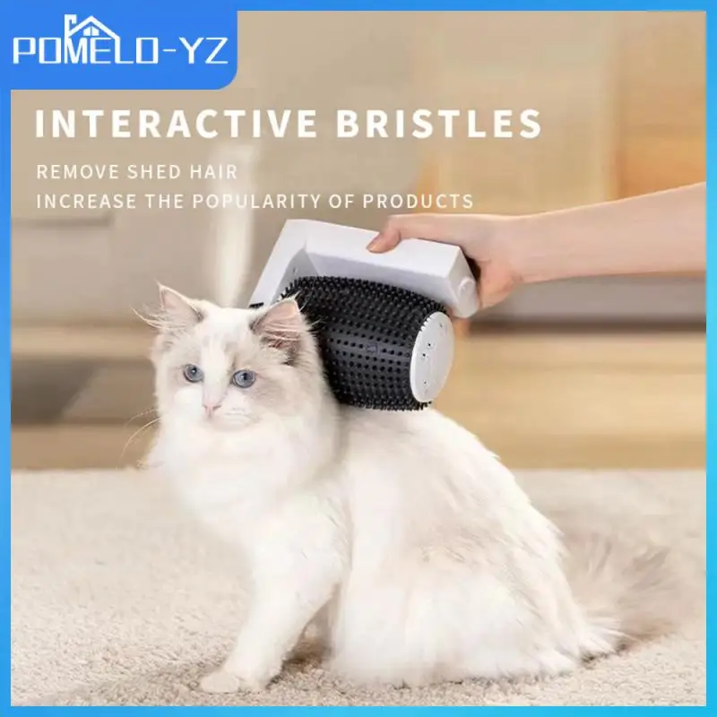 

Self Cleaning Hair Brush Pet Grooming Supply Electric Smart Automatic Rotating Rubs Cat Brush For Cats Unique Cat Supplies