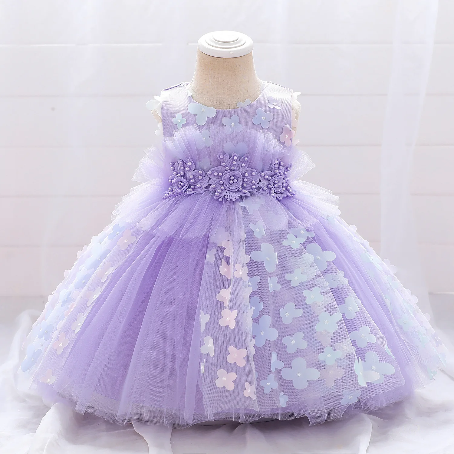 

Вечерние многослойные платья с фатиновой юбкой для маленьких девочек на свадьбу платье с аппликацией пышное платье принцессы с бантом для ...