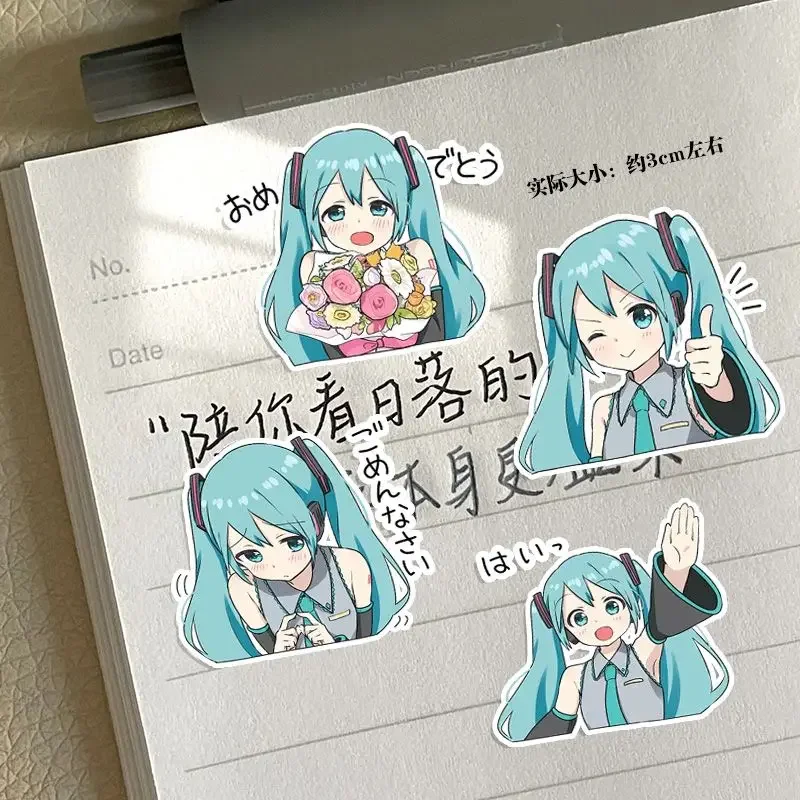 Hatsune Miku наклейка водостойкая аниме милая кавайная мультяшная Diy Наклейка учетная