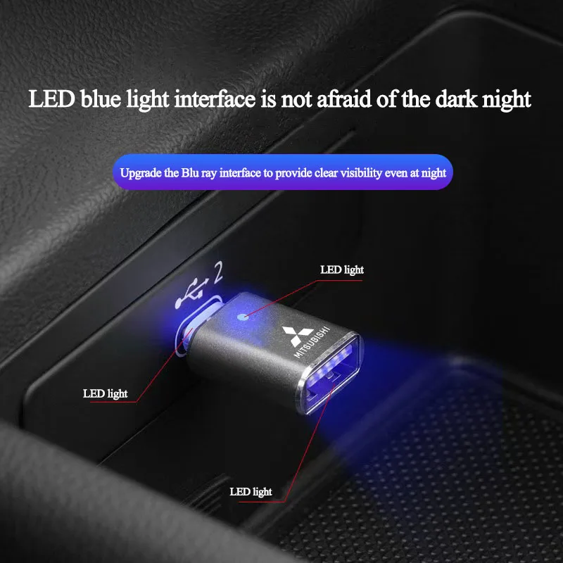 Адаптер USB-Type-C со светодиодной подсветкой OTG Micro Female разъем адаптера для Mitsubishi Delica