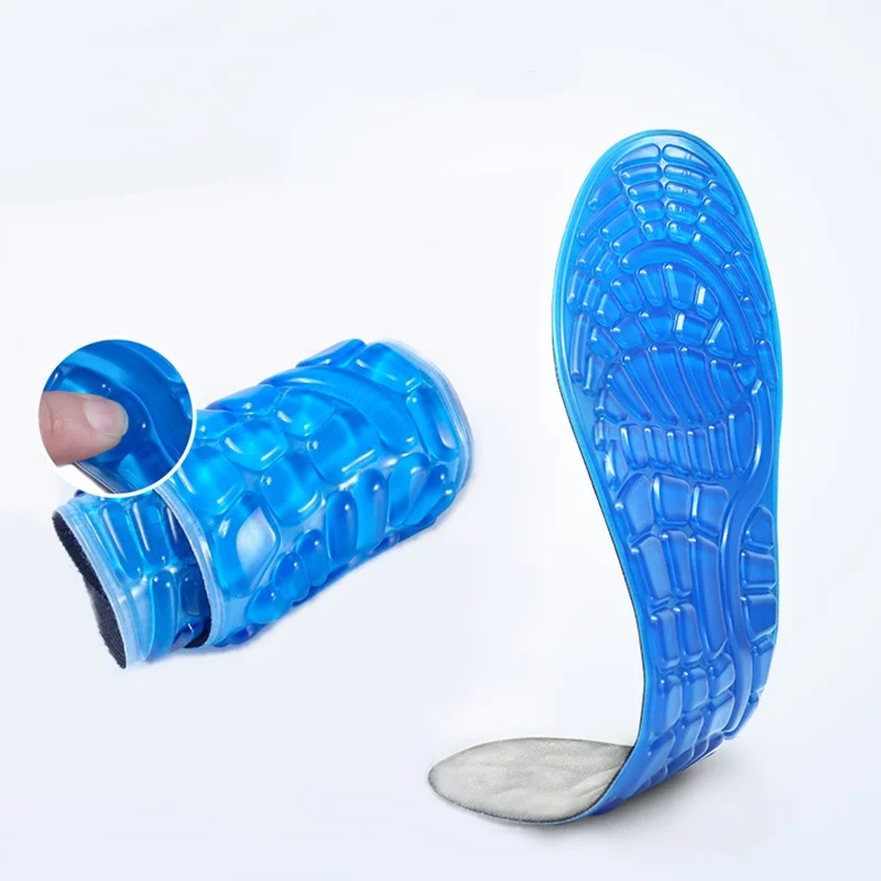 Спортивные силиконовые гелевые стельки для бега мужчин и женщин эластичные