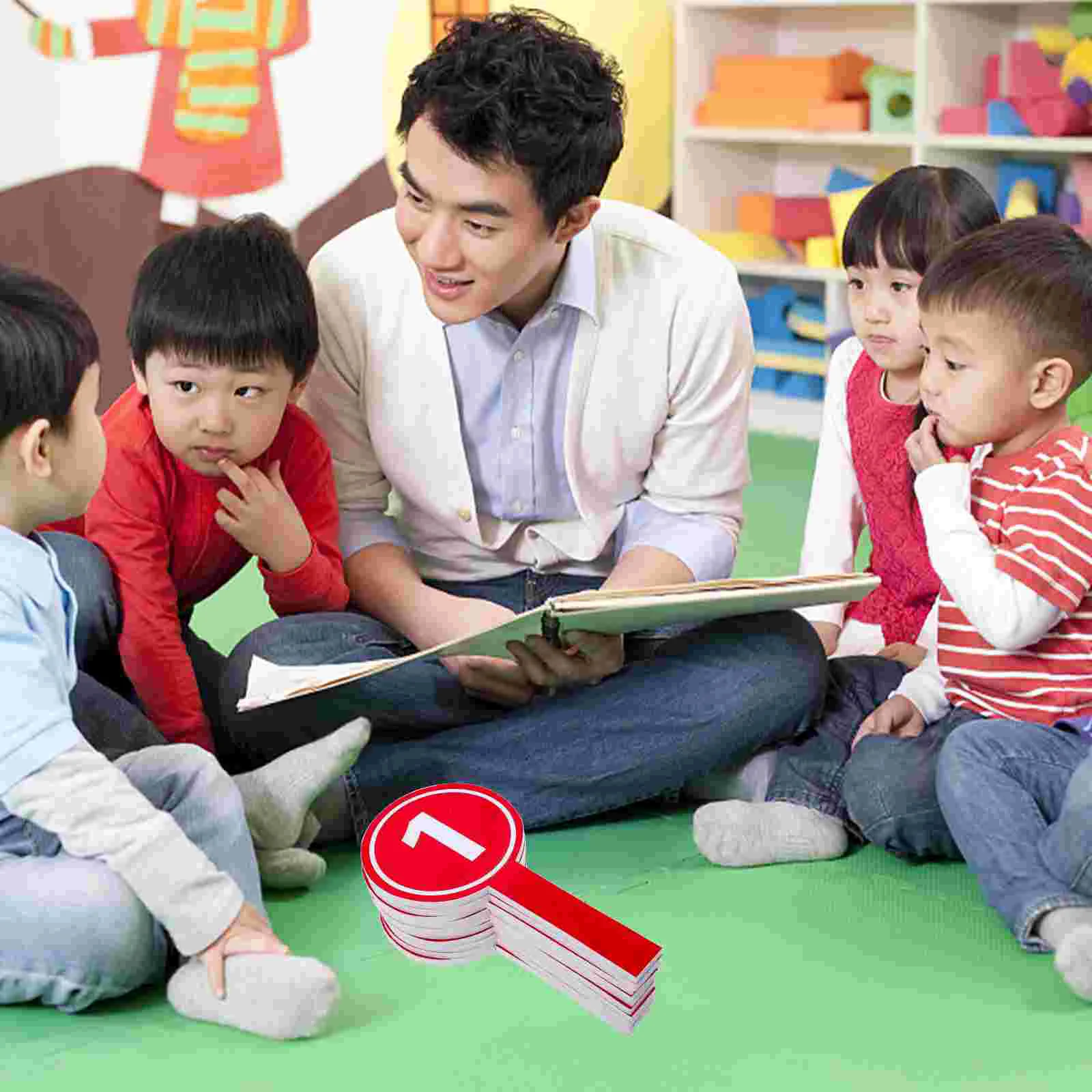 10 шт. держащая табличку с номером белая доска весла табло ручные пенопластовая