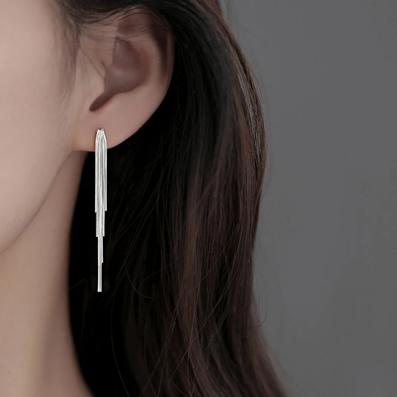 Винтажные висячие серьги из стерлингового серебра 925 пробы с кисточками и