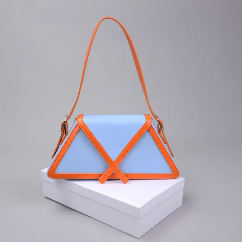 

Ladder Shape Handbags for Women Underarm Bag Fashion Drsigner Lady Large Shoulder Bag Boutique Pu Leather Top Handle Bag Purses