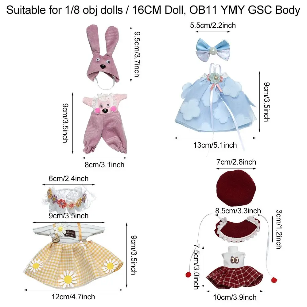 Ткань для шарнирной куклы 1/8 аксессуары кукол платье 16 ~ 17 см летние игрушки