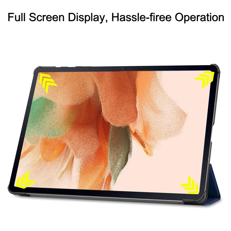 Чехол из искусственной кожи для Samsung Tab S7FE 12 4 дюйма T730/T736 2021 противоударный